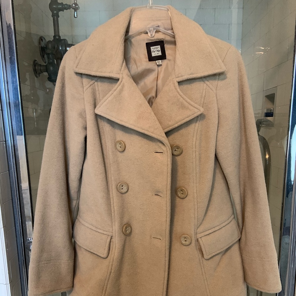 Double breasted pea coat